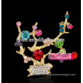 china traditional winter sweet flower crystal brooch